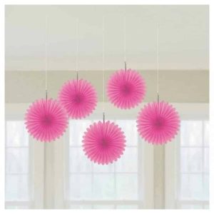 Mini Éventails Suspendus - Rose