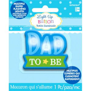 Macaron Clignotant Button Dad to Be