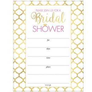 Invitations Bridal Shower 20/pqt