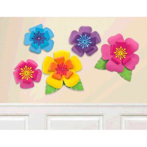 Hibiscus Fleur en Papier 5 par pqt.