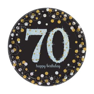Célébration Étincelante 70e - Assiettes 7 Po. 8/pqt