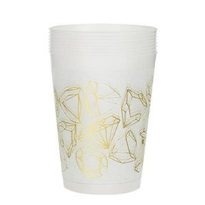 Verre en plastique 6 par paquet