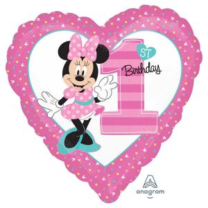 Mylar 18 Po. - Minnie 1st Birthday