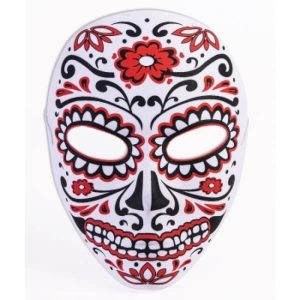 Day of the Dead Face Mask Red