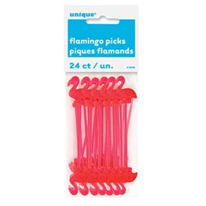 Piques Flamant Rose 24 par pqt.