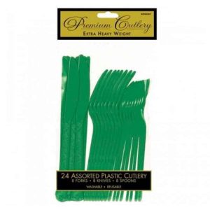 Coutellerie Assortie en Plastique 24/pqt