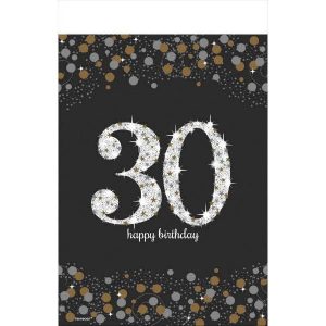 Célébration Étincelante 30e - Nappe Plastique 54 X 102 Po