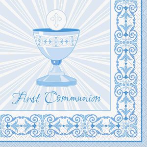 Serviettes Repas 16/pqt First Communion