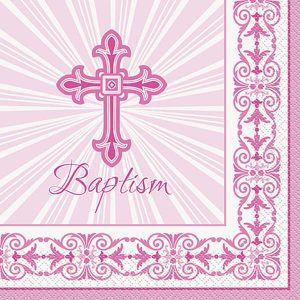 Serviettes Repas 16/pqt Baptism