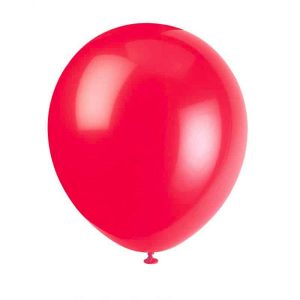 Ballons Latex Rouge 12po 10/pqt