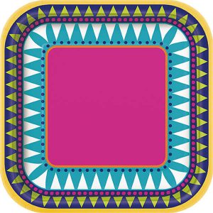 Assiettes 7po 8 par pqt.