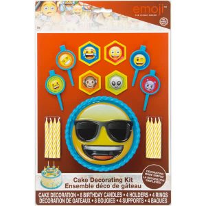 Emoji - Ens. Décoration Gâteau 17/pqt
