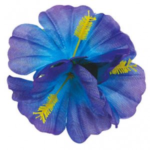 Barette Hibiscus Bleu