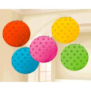 Mini Lanternes Papier 5 par pqt.
