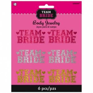 Autocollants Team Bride 6 par pqt.