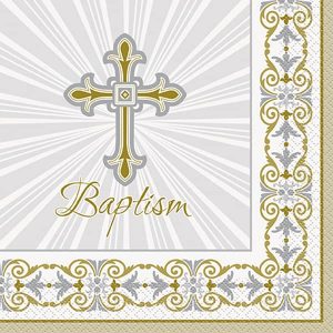 Serviettes Repas 16/pqt Baptism