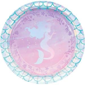 Sirène Brillante- Assiettes 7 Po. 8 par pqt