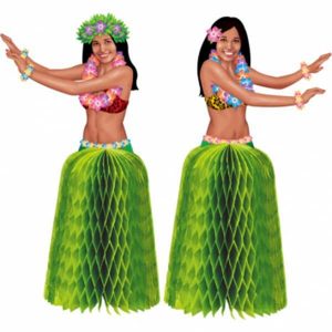 Centre De Table Hawaiian Alvéolées 2 par pqt
