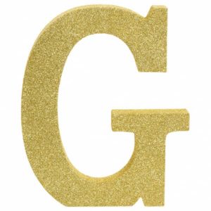 Lettre G Or Brillante