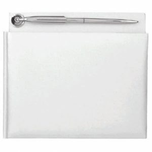 Livre D’Invités avec Plume Blanc