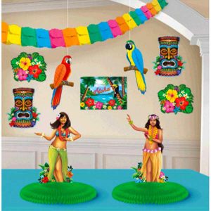Ens. Décorations Luau 10 par pqt.