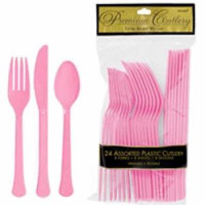 Coutellerie Assortie en Plastique 24/pqt