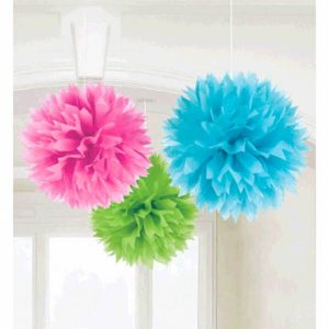 Décorations Bouffantes 3 par pqt.