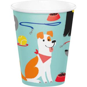 Fête De Chiens - Verre 9 Oz. 8 Par Pqt