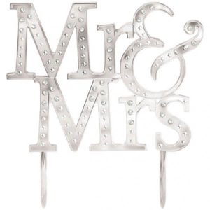 Décoration pour Gâteaux - Mr & Mrs.