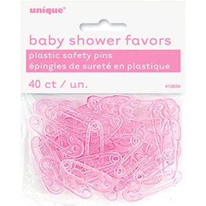 Épingles En Plastique - Rose 40 par pqt.