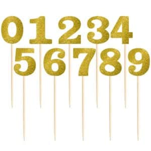 Piques Or Brillant Numéro De Table (1-12)