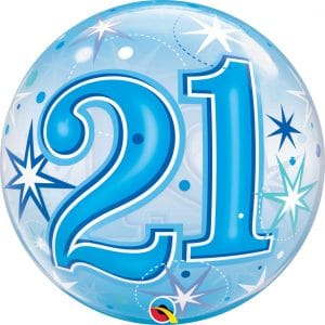 M.22'' CHIFFRE 21 BLEU BUBBLES