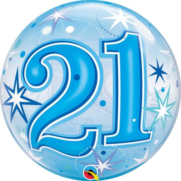 M.22'' CHIFFRE 21 BLEU BUBBLES
