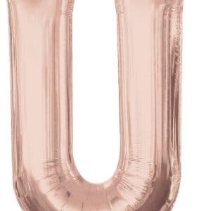 M.34'' LETTRE U ROSE GOLD H/S