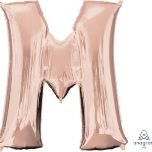 M.34'' LETTRE M ROSE GOLD H/S