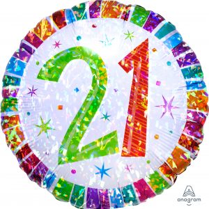 M.18'' RADIANT BIRTHDAY 21