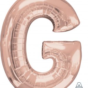 M.34'' LETTRE G ROSE GOLD H/S