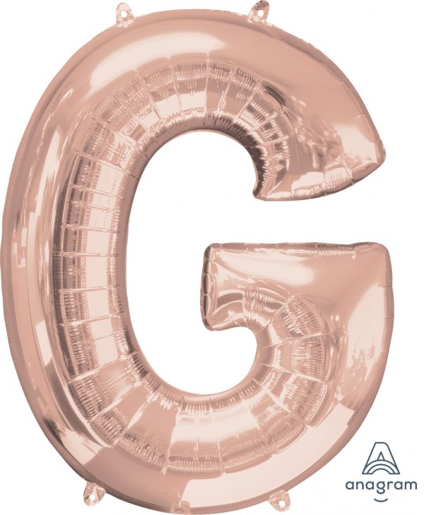 M.34'' LETTRE G ROSE GOLD H/S