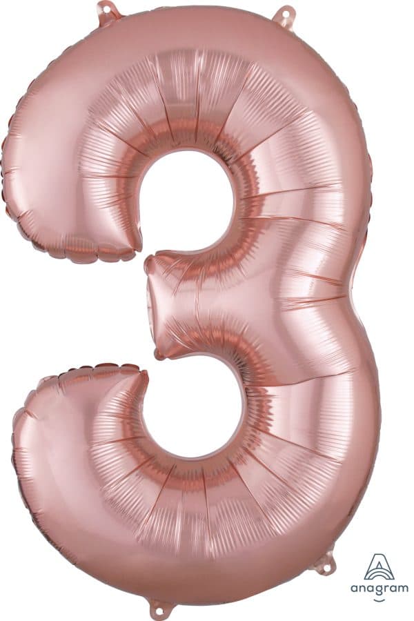 M.34'' CHIFFRE 3 ROSE GOLD H/S