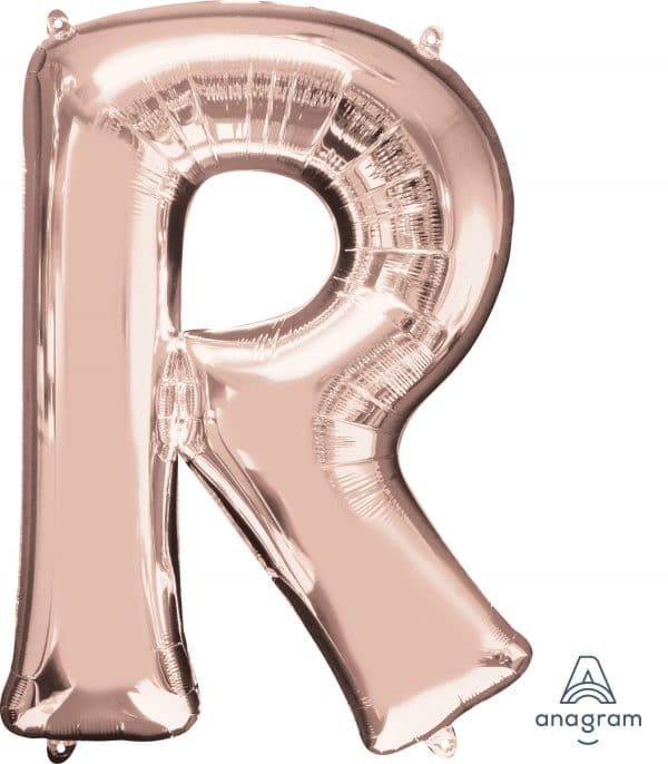 M.34'' LETTRE R ROSE GOLD H/S