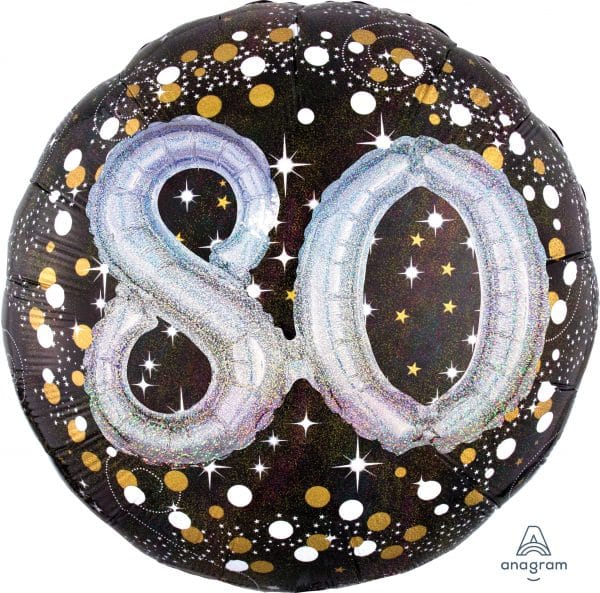 M.36'' CHIFFRE 80 SPARKLING BIRTHDAY H/S