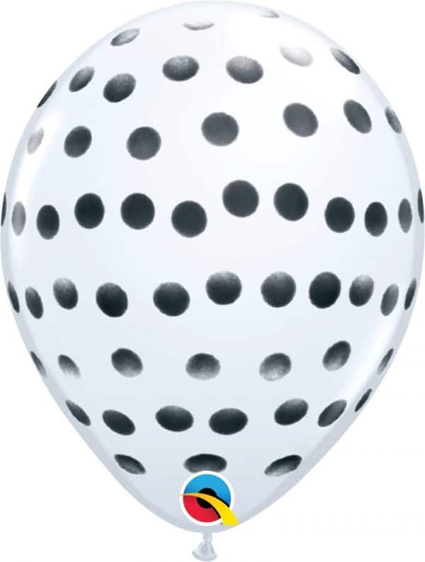 B.11"POIS NOIR/BLANC P/50 AA