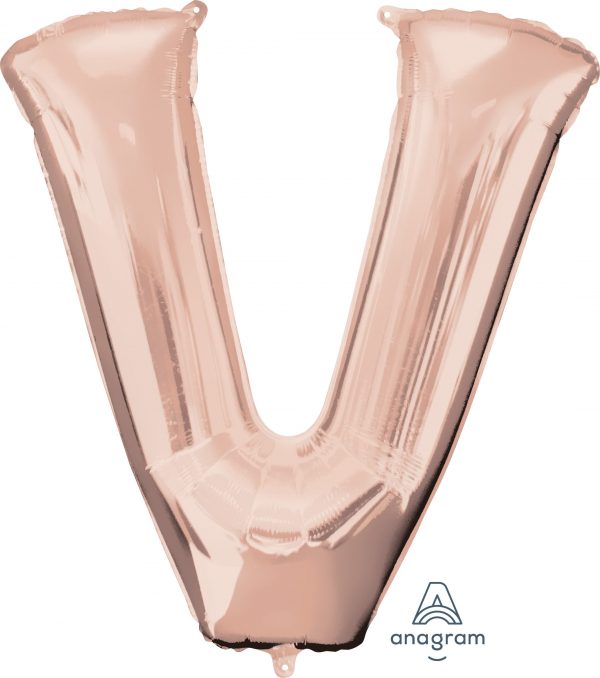 M.34'' LETTRE V ROSE GOLD H/S