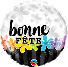 M.18'' BONNE FETE BANDE DE FLEURS