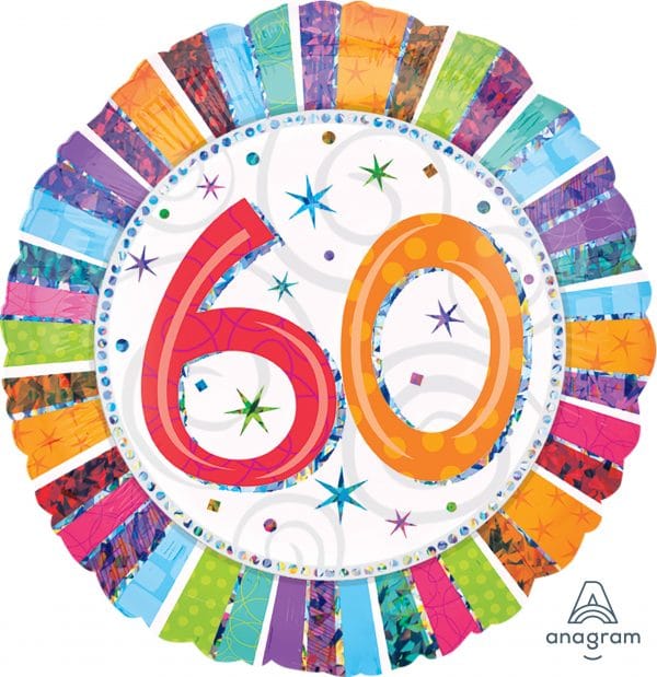 M.18'' RADIANT BIRTHDAY 60