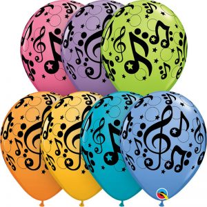 B.11'' NOTES DE MUSIQUE ASS P/50
