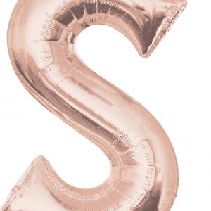 M.34'' LETTRE S ROSE GOLD H/S