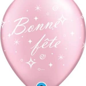 B.11'' BONNE FETE ROSE PERLE P/50