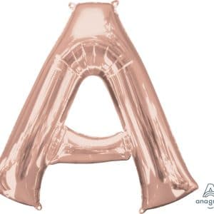 M.34'' LETTRE A ROSE GOLD H/S
