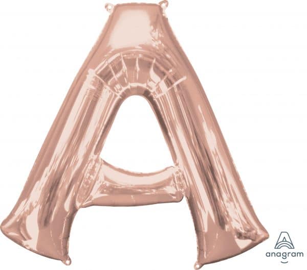 M.34'' LETTRE A ROSE GOLD H/S
